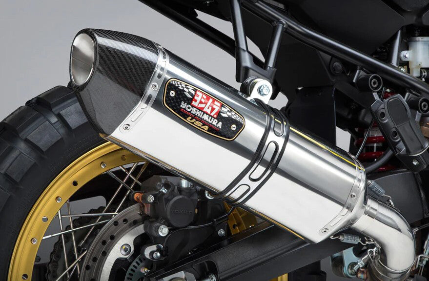 Yoshimura Stainless/Stainless/Carbon Signature Series R-77 Slip On Muffler