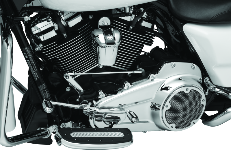 Kuryakyn Motorcycle Accent Accessory: Precision Transmission Top Cover For 2017-19 Harley-Davidson Motorcycles, Chrome 6415