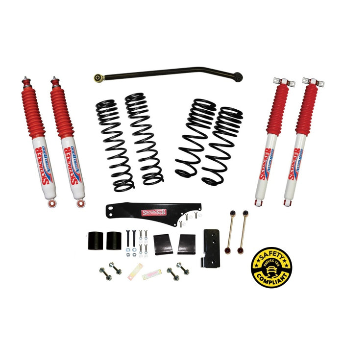 Skyjacker compatible with Jeep JK 3.5-4in Dual Rate Long Travel Suspension Lift Kit JK40BPNLT