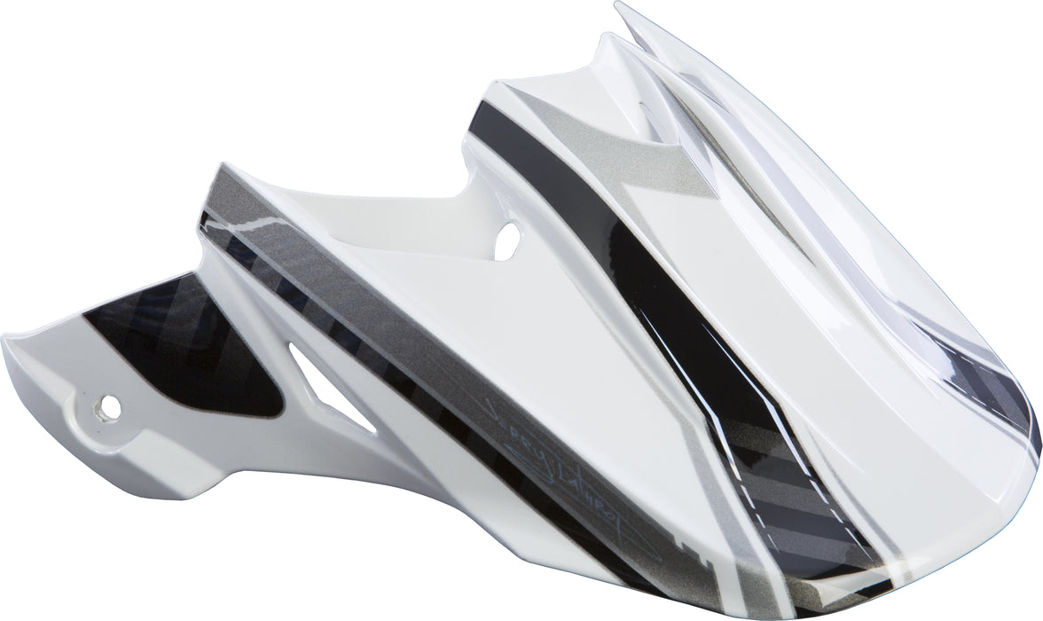 F2 VISOR SPLIT WHITE/BLACK