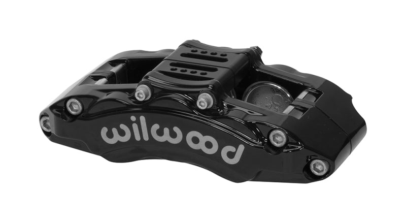 Wilwood Caliper AT6 Lug Mount Black 1.75in/1.38in/1.38in Piston .75in Rotor Left Side 120-14851-BK
