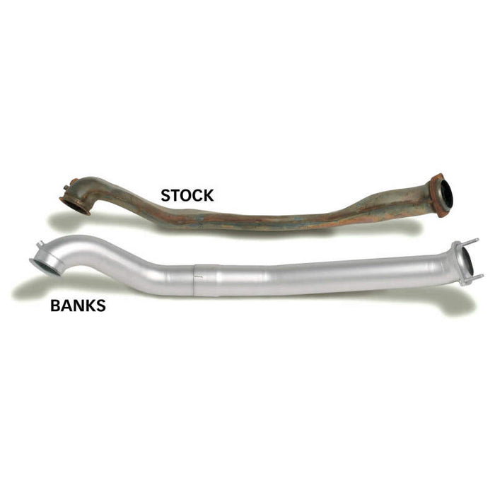 Banks Power 94-97 Ford 7.3L CCLB Monster Exhaust System SS Single Exhaust w/ Black Tip 46299-B