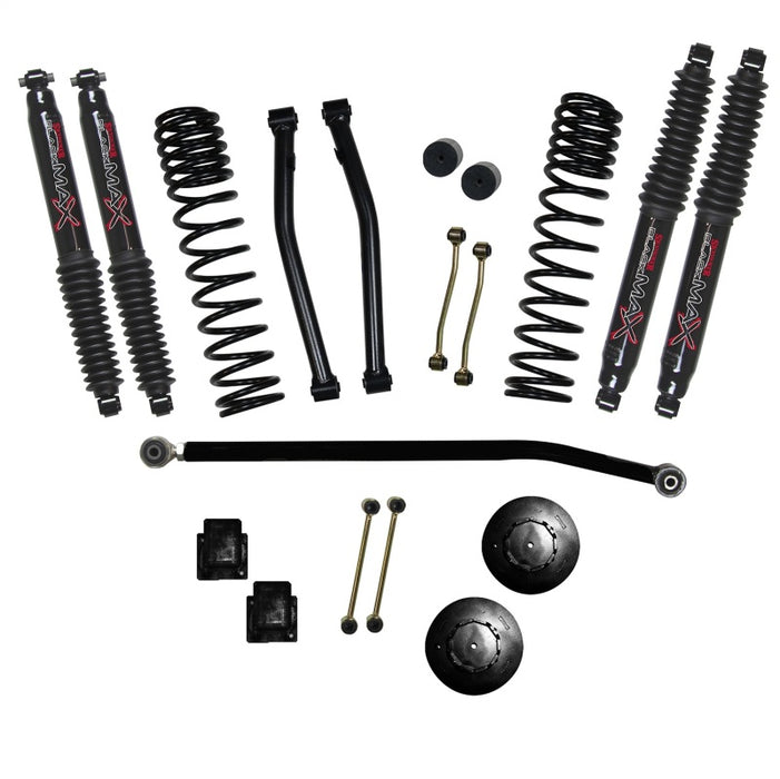 Skyjacker 2020 compatible with Jeep Gladiator JT Non-Rubicon Suspension Lift Kit 3.5in Fr 2in Rr w/Blk Max Shocks G350PBLT