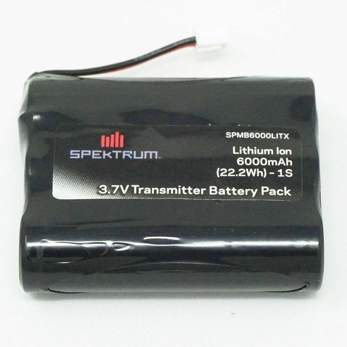 Spektrum B6000LITX 3.7V 6000mAh 1S Tx Battery iX12 NX6 NX8 XH-1S Plug