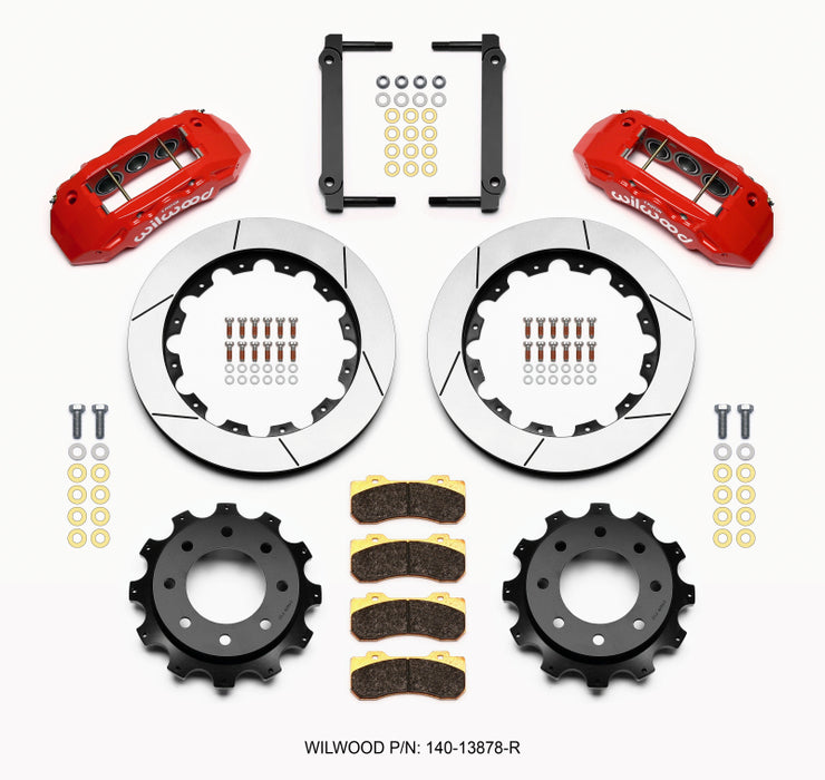 Wilwood TX6R Rear Kit 16.00in Red 1999-2010 GM H2 / 2500 4.63 Cntr 140-13878-R