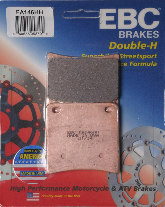 EBC 1988 Suzuki GSX 600 FJ Katana Front Left/Right Sintered HH/R Brake Pads FA146HH