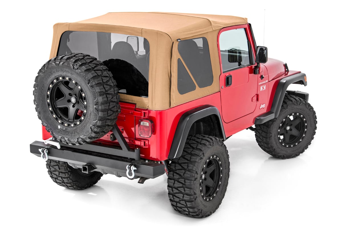 Rough Country Soft Top Replacement Spice Half Doors Fits Jeep Wrangler Tj (97-06) RC85350.70