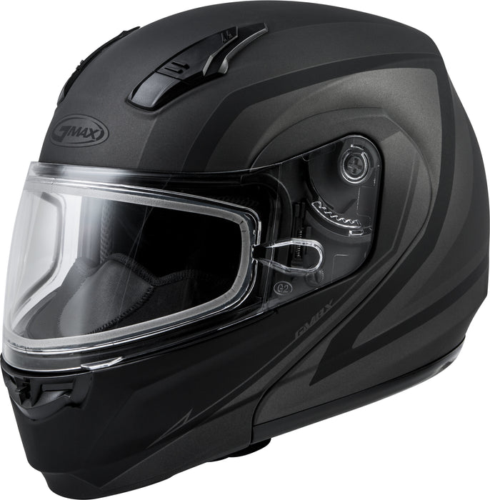 Gmax Md-04S Modular Docket Snow Helmet Matte Dark Sil/Black Xl G2042237