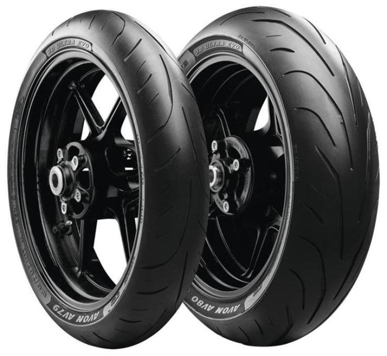 Avon Tyres Avon 3D Ultra Evo Tires 190/55-17 Radial, (75W) Rear 2380015