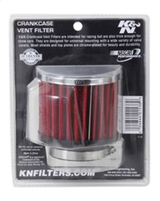 K&N Vent Air Filter/ Breather: High Performance, Premium, Washable, Replacement Engine Filter: Flange Diameter: 1.75 In, Filter Height: 2.5 In, Flange Length: 0.625 In, Shape: Breather, 62-1480
