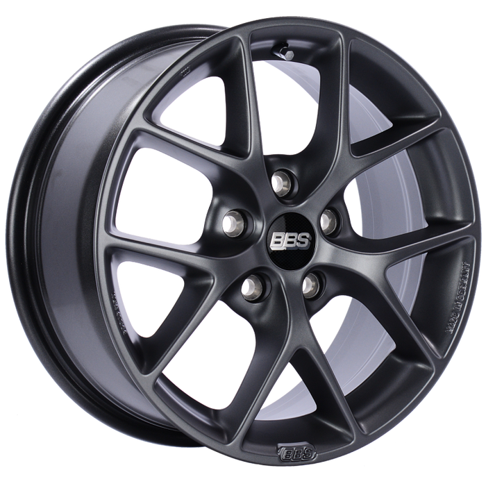 BBS SR 16x7 5x114.3 ET45 Satin Grey Wheel -82mm PFS/Clip Required SR013SG