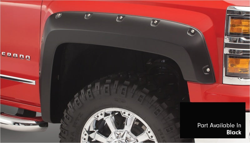 Bushwacker Black Pocket Style Fender Flares Fits 2014-2018 Chevrolet Silverado 40957-34