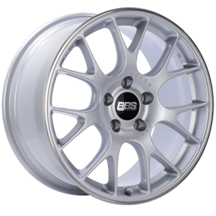 BBS CH-R 19x9.5 5x112 ET35 Brilliant Silver Polished Rim Protector Wheel -82mm PFS/Clip Required CH131SPO