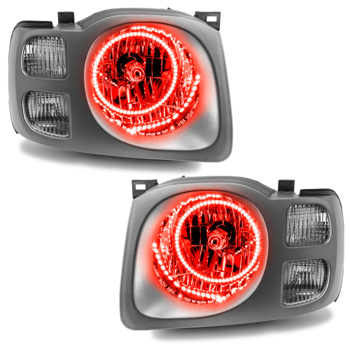 Oracle Lighting 02-04 Compatible with Nissan Xterra SE Pre-Assembled LED Halo Headlights -Red SEE WARRANTY 7179-003