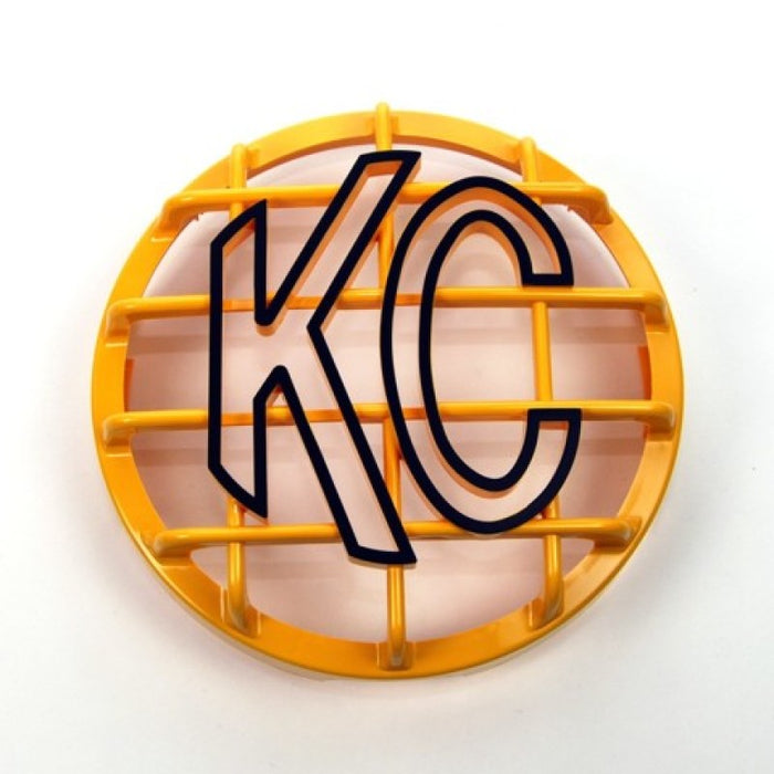Kc Hilites 6” Stone Guard Abs Plastic Yellow Black Kc Logo 7213