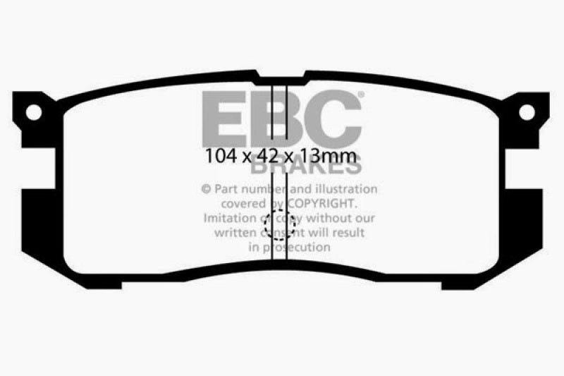 EBC 89-92 Ford Probe 2.2 Ultimax Rear Brake Pads UD400