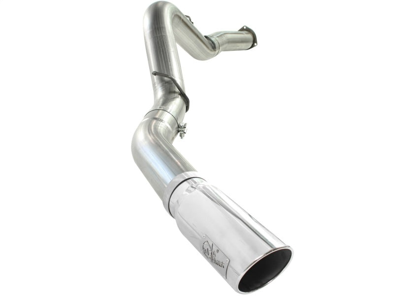 aFe MACHForce XP Exhaust 5in DPF-Polished, GM Diesel Trucks 07.5-10 V8-6.6L 9(td) LMM 49-44040-P