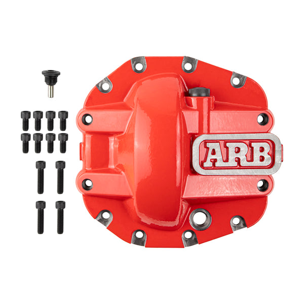 ARB 750009 Front Differential Dana Cover Red, Fits Jeep Wrangler JL Sport And Sahara M186 Non Rubicon Select 2018-2019,2021 Jeep Wrangler Unlimited 0750009