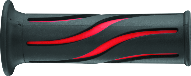Bikemaster Wave Grips, 7/8", Black/Red AM033R30