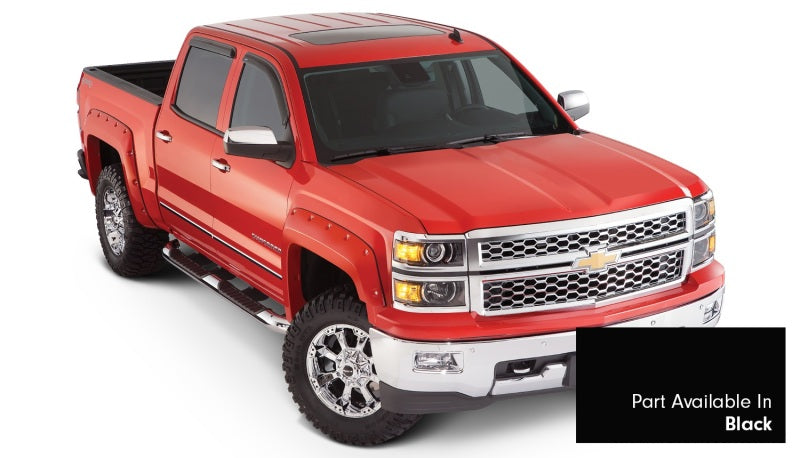 Bushwacker Black Pocket Style Fender Flares Fits 2014-2018 Chevrolet Silverado 40957-34