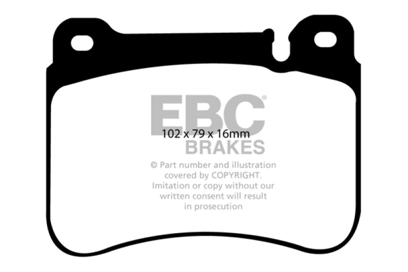 EBC 05-07 Mercedes-Benz C230 (W203) 2.5 Sport Sedan Ultimax2 Front Brake Pads UD1121