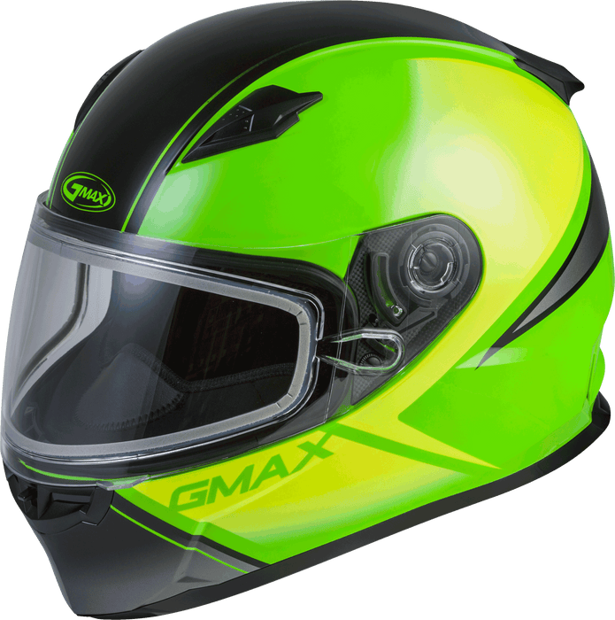 FF-49S Full-FACE Hail Snow Helmet NEON GRN/HI-VIS/BLK SM