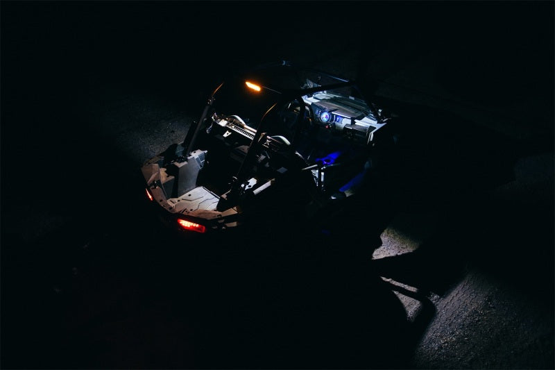 Rigid Chase, Rear Facing 5 Mode Led Light, Blue Halo, Black Housing 90144