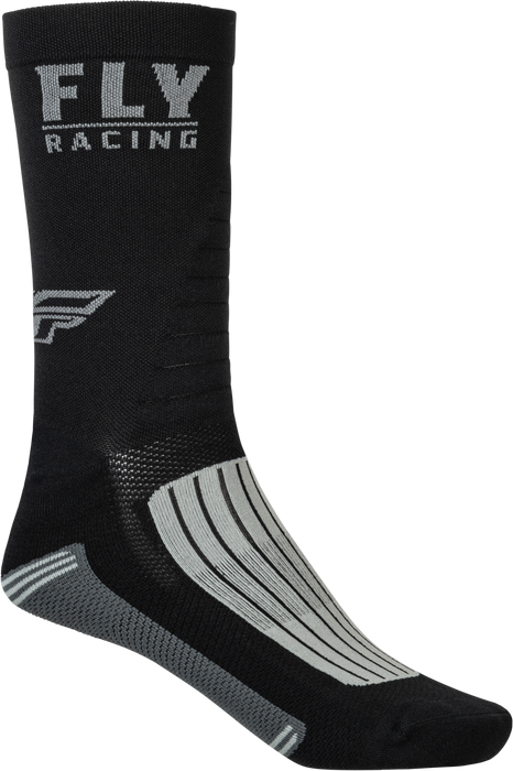 Fly Racing 350-0561S Factory Rider Socks Black/Grey Sm/Md