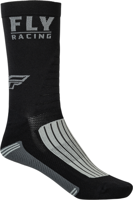 Fly Racing Factory Rider Socks Black/Grey Sm/Md 350-0561S