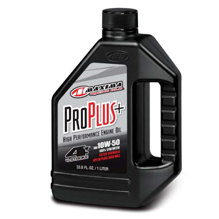 Maxima Racing Oils Pro Plus+ 10W-50 Synthetic Motorcycle Engine Oil 1 Liter 30-19901