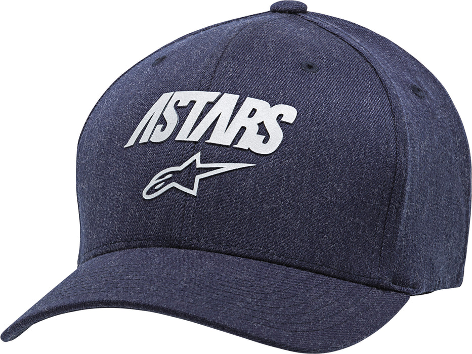 Alpinestars Angle Reflect Hat Navy Heather Lg/Xl Curved Bill 1139-81525-7000-L/XL