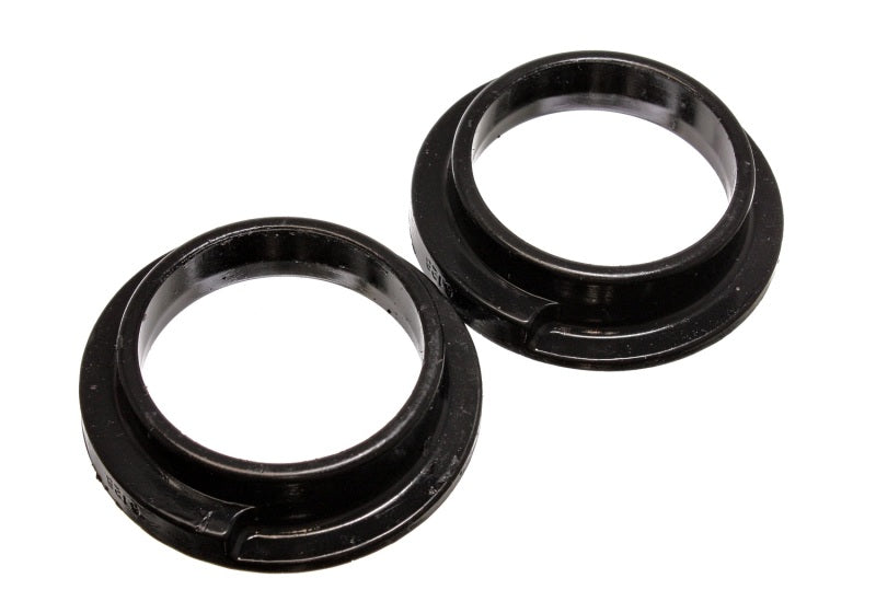 Energy Suspension Universal 3in ID 4 5/16in OD 1 1/8in H Black Coil Spring Isolators (2 per set) 15.6103G