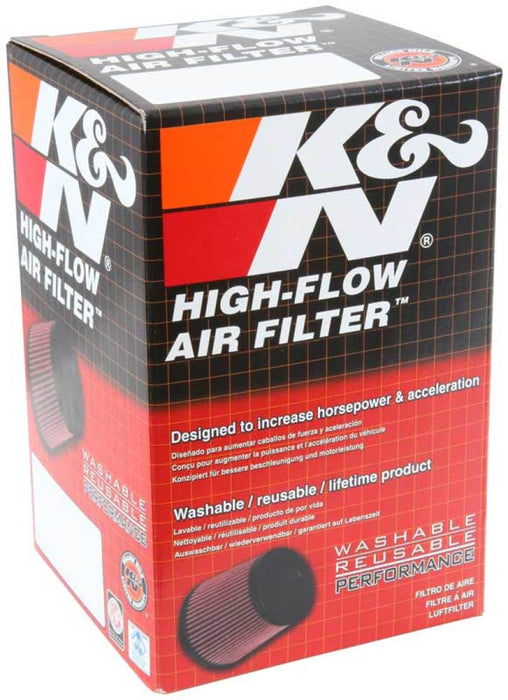 K&N Universal Clamp-On Air Intake Filter: High Performance, Premium, Washable, Replacement Air Filter: Flange Diameter: 1.9375 In, Filter Height: 4 In, Flange Length: 2 In, Shape: Round, Ru-1400 RU-1400