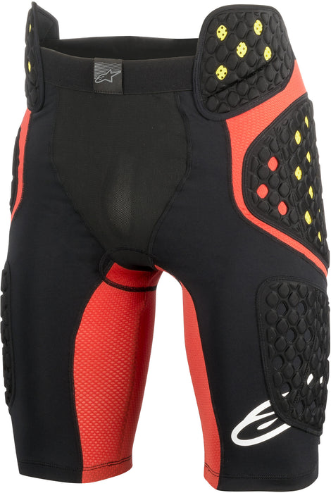 Alpinestars 6507718-13-XL Men's Sequence Pro Motorcycle Bicycle Riding Short, Black/Red, X-Large