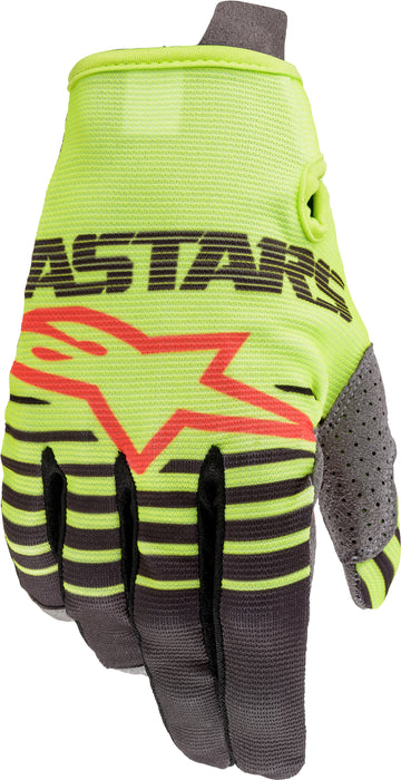 Alpinestars 3541820-559-XS Youth Radar Gloves Yellow/Anthracite Xs