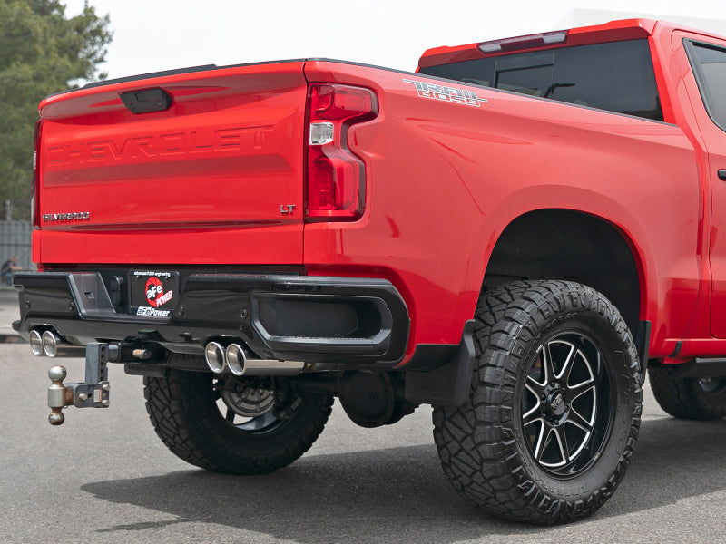 aFe Vulcan Series 3in 304SS Exhaust Cat-Back Exh w/ Pol Tips 2019 GM Silverado / Sierra 1500 V8-5.3L 49-34105-P