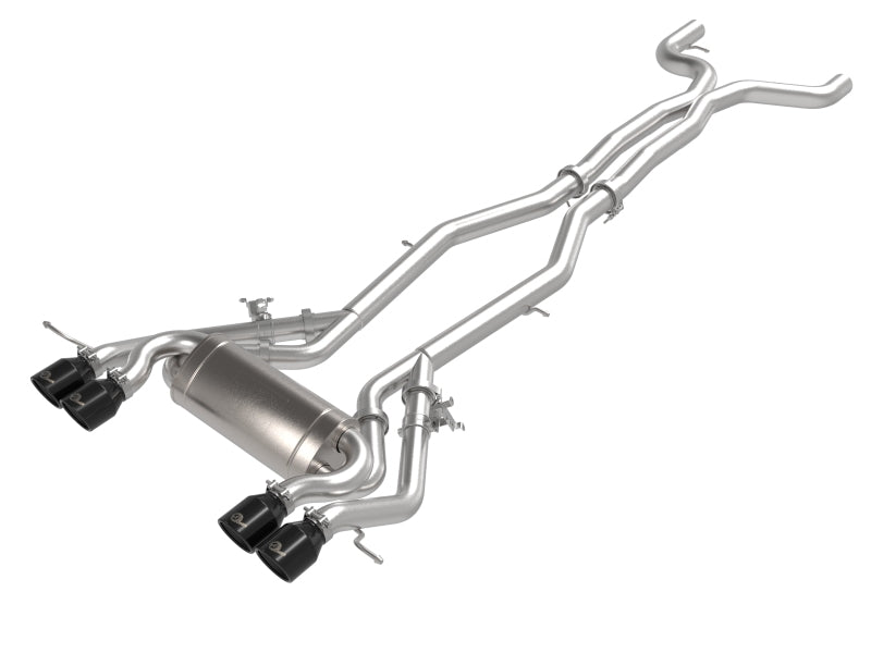 aFe MACHForce XP Exhausts Cat-Back SS 21 BMW M2 Competition L6-3.0L w/Black Tips 49-36351-B