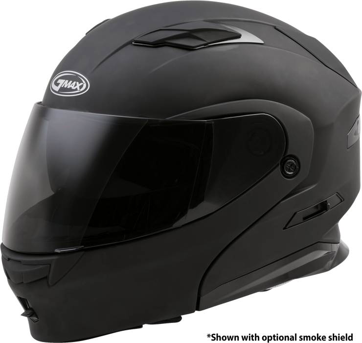 GMAX MD-01, DOT Approved Modular Helmet for Motorcycles, Scooters, Mopeds and More (Matte Black, Medium)