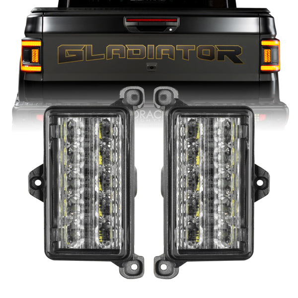 Oracle Lighting compatible with Jeep Gladiator JT Dual Reverse LED Flush Taillight Amber/White SEE WARRANTY 5915-JT-023