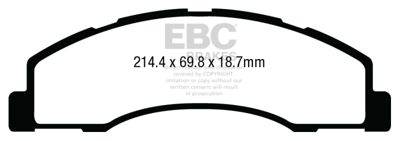 EBC 08+ Ford Econoline E150 4.6 Greenstuff Front Brake Pads DP63004