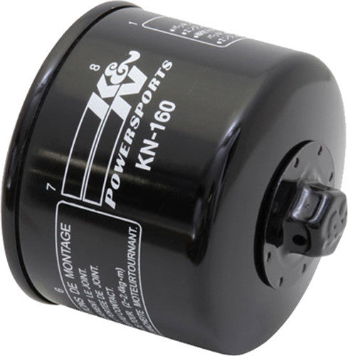 K&N Motorcycle Oil Filter: High Performance, Premium, Designed to be used with Synthetic or Conventional Oils: Fits Select BMW Motorcycles, KN-160