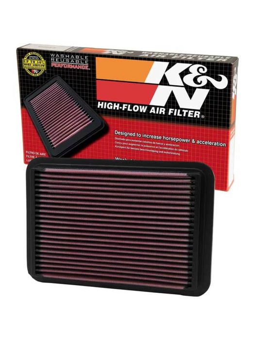 K&N 33-2050-1 Air Panel Filter for TOYOTA TACOMA L4-2.4/2.7L F/I, 1995-2004