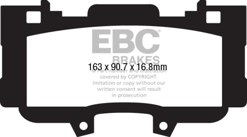Ebc Yellowstuff Brake Pad Sets DP43042R