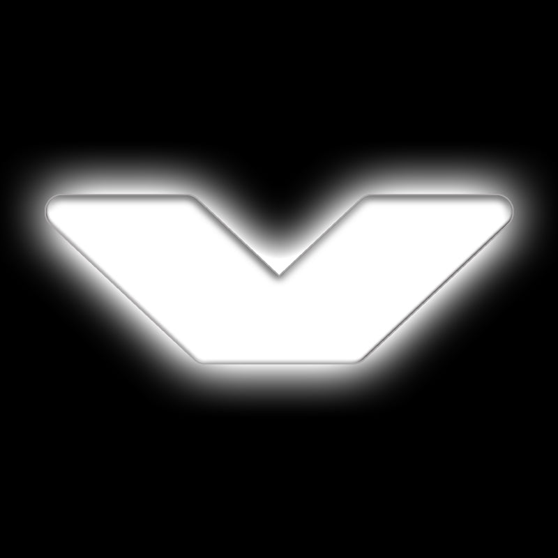 ORACLE Lighting Universal Illuminated LED Letter Badges Matte Wht Surface Finish V SEE WARRANTY 3140-V-001