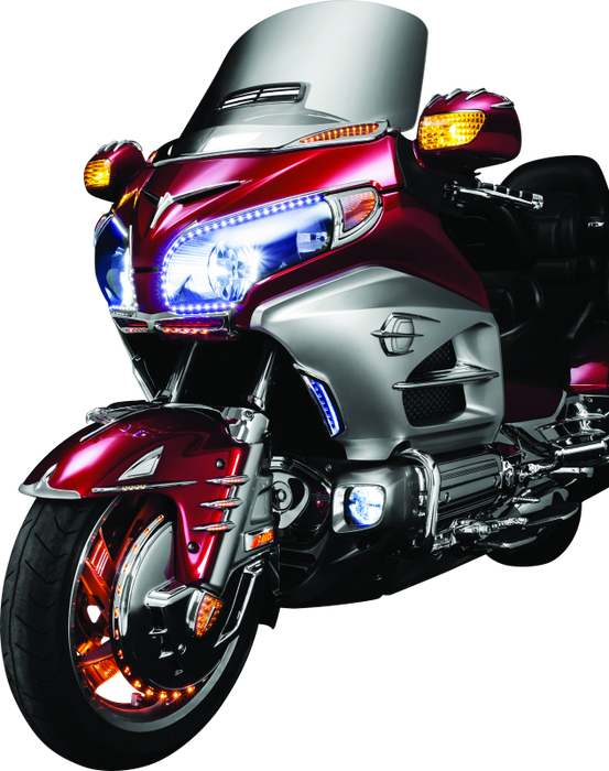 Kuryakyn Motorcycle Accent Accessory: Front Fender Deco Eagle Ornament, Chrome 7333