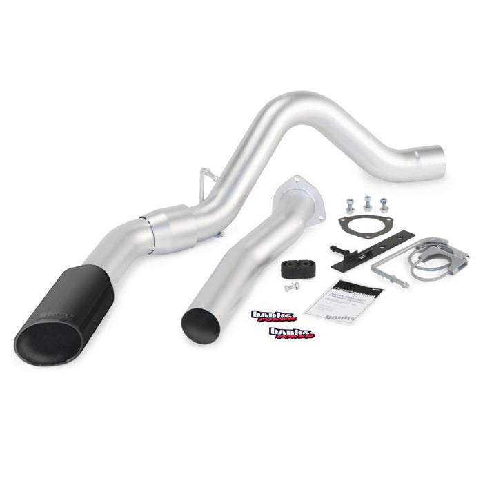 Banks Power 07-10 Chev 6.6L LMM ECSB-CCLB Monster Exhaust System SS Single Exhaust w/ Black Tip 47784-B