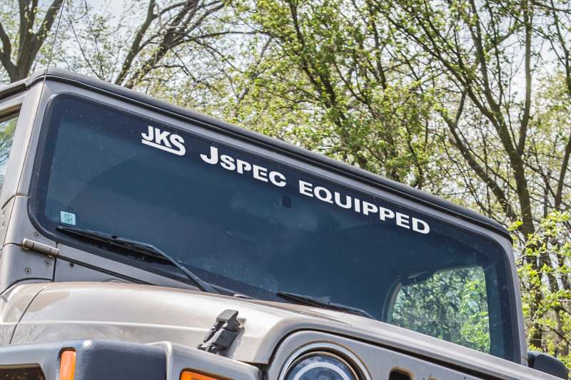 JKS 36" Windshield Decal, JSpec Equipped 11527