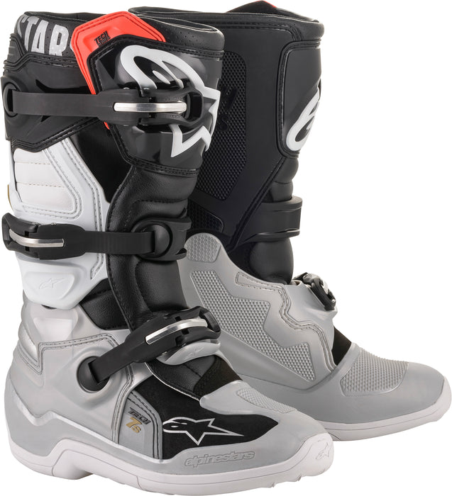 Alpinestars 2015017-1829-07 Tech 7S Boots Black/Silver/White/Gold Sz 07