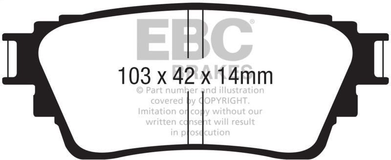 Ebc Yellowstuff Brake Pad Sets DP42376R