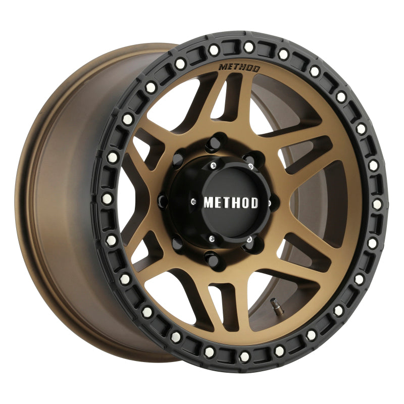 Method MR312 18x9 +18mm Offset 8x6.5 130.81mm CB Method Bronze/Black Street Loc Wheel MR31289080918